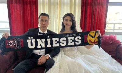 Deplasmanda tanışan Eskişehirsporlu çift dünya evine girdi