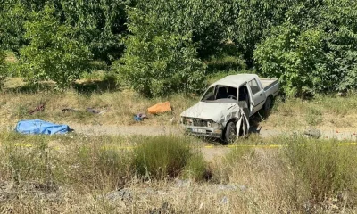 Kamyonet Şarampole devrildi. Sürücü vefat etti, eşi yaralı kurtuldu(Video Haber)