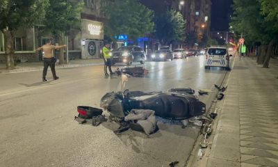 İki Motosiklet Kafa kafaya çarpıştı 4 Yaralı