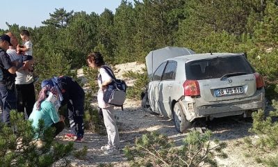 Eskişehir Plakalı Araç Kütahya’da Kazaya karıştı 6 kişi Yaralandı