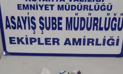 Kütahya’da bir kişinin üzerinde uyuşturucu ele geçirildi
