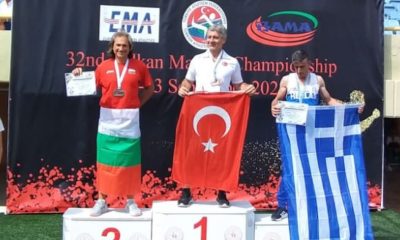 56 yaşındaki Eskişehirli sporcudan 3 altın madalya