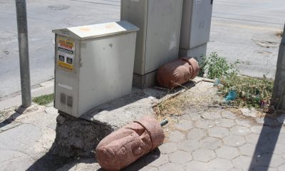 Vandalların yeni hedefi figürlü beton dubalar oldu