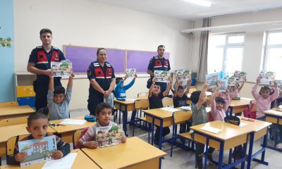 Jandarma okullarda trafik denetimi yaptı