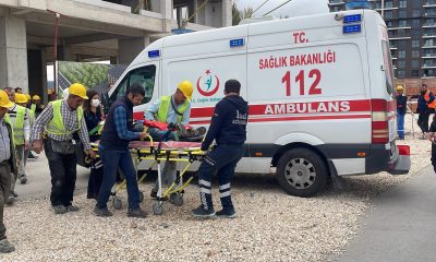 İnşaatın 3’üncü katından düşen 2 işçi yaralandı