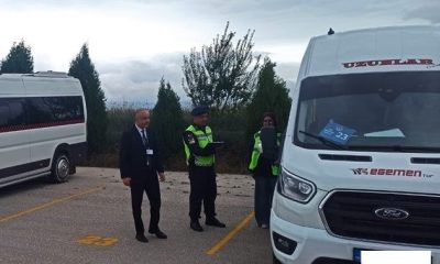 Jandarma ekiplerinden okul servislerine denetim