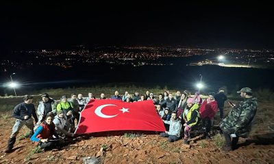 Cumhuriyetin 100’üncü yılını gece yürüyüşü ile kutladılar