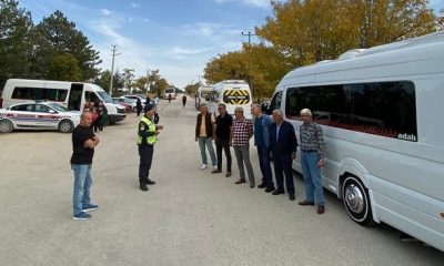 Jandarma ekiplerinden okul servislerine denetim