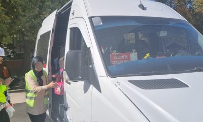Polis ekipleri okul servislerini denetledi