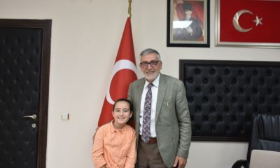 Başkan Bozkurt’a minik misafir