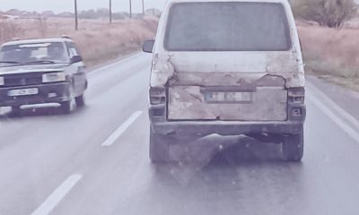 Arka lambaları kırık minibüsün yolculuğu tepki çekti