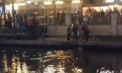 Porsuk Çayı’na düşen kadını, can simidi atarak kurtardılar