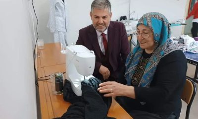 Dikiş kursu için 5 adet dikiş makinesi tedarik edildi