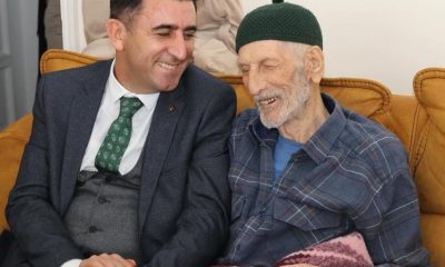 Şehit ailesinin acısını paylaştı