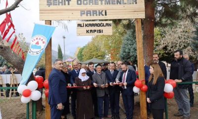 Simav’da Şehit Öğretmenler Parkı açıldı