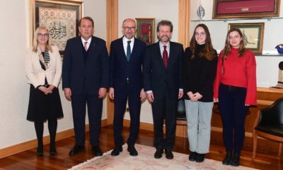 Kuzey Makedonya Cumhuriyeti Büyükelçisi Manasijevski ve Karacan’dan Rektör Erdal’a ziyaret