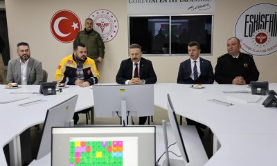 Eskişehir Valisi Aksoy yeni yıla görevi başında girecek olan personeli ziyaret etti