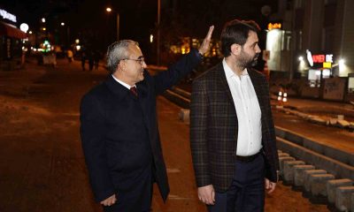 Hacı Hıfzı Emer Caddesindeki çalışmaları inceledi