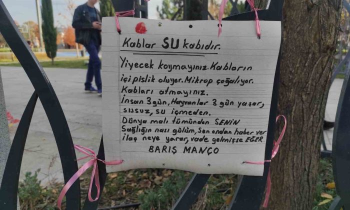 Eskişehir’de hayvanları korumak için Barış Manço’dan alıntı yaptılar