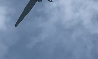 Yerli motor TEI-PD170 ile havalanan AKSUNGUR İHA’dan alçaktan gösteri uçuşu