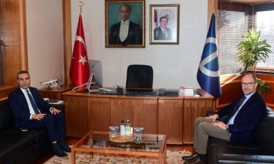 Yeni Vali Yardımcısı Dr. Çiçek Rektör Erdal’ı makamında ziyaret etti