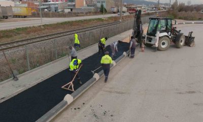 Hastane yoluna yeni bisiklet yolu