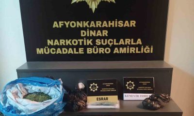 Başmakçı’da 2 eve uyuşturucu baskını