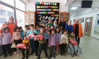 Minik öğrenciler özel öğrencileri unutmadı