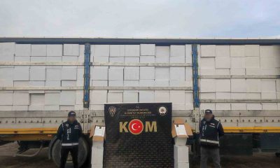 15 milyon 580 bin dal kaçak boş makaron ele geçirildi