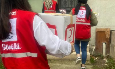 Kızılay gönüllüleri desteklerine devam ediyor
