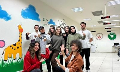 Eskişehir Şehir Hastanesi Çocuk Kan Alma biriminin duvarlarını süsledi
