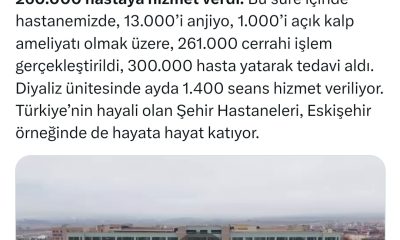 Sağlık Bakanı’ndan Eskişehir Şehir Hastanesi’ne Övgü