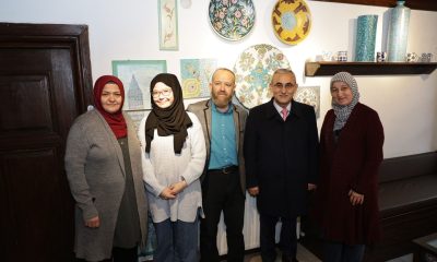 Başkan Işık çini sanatçısı İsmail Yiğit’i ziyaret etti