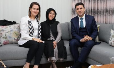 Şehit eşini yalnız bırakmadılar