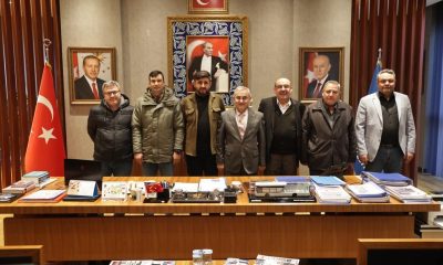 Başkan Işık, Kadir Akkan ve yönetimini makamında ağırladı