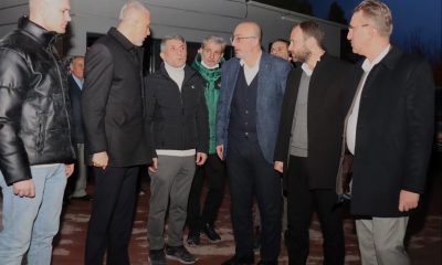 Başkan Önsay ve milletvekillerinden yangından etkilenen porselen fabrikasına ziyaret