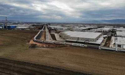 Eskişehir OSB’de kilometrelerce uzayan tır kuyruğu