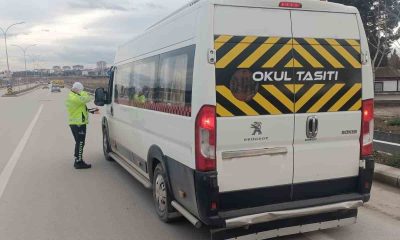 Okul servis araçlarına polis denetimi