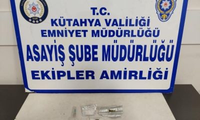 Kütahya’da bekçiler bir kişinin üzerinde uyuşturucu ele geçirdi