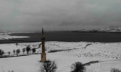 Eskişehir’de havadan görüntülenen kar manzaraları mest etti