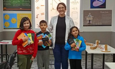 Matematik Müzesi’nde çocuklar kitap okudu