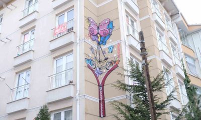 Eskişehir’de duvarlara çizilen grafitiler vatandaşın ilgisini çekiyor