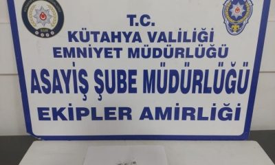 Kütahya’da 1 kişinin üzerinde uyuşturucu ele geçirildi