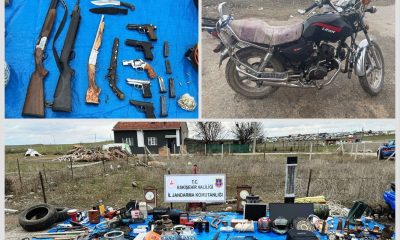 Jandarma operasyonlarında çok sayıda silah ve tarihi eser ele geçirildi