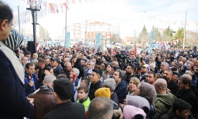 Hatipoğlu Emek Seçim İrtibat Bürosu açılışında mehteran takımıyla karşılandı