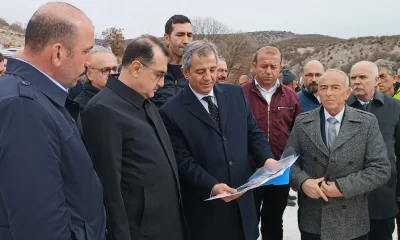 Fatih Dönmez, Seyitgazi ile Kırka arasındaki yol genişletme çalışmasını ziyaret etti
