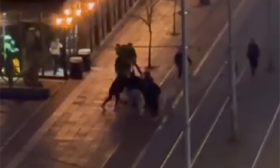 Sokak ortasında bıçaklı kavga