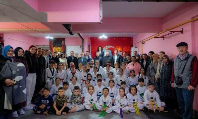 Özkan Alp minik taekwondocular ile buluştu