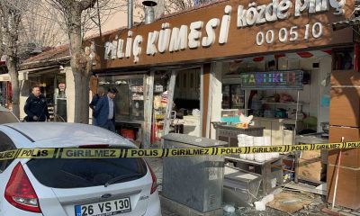 Tavuk ürünleri satan işyerinde patlama oldu