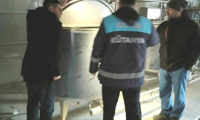 Emet’te süt ürünleri işleme tesisinde inceleme